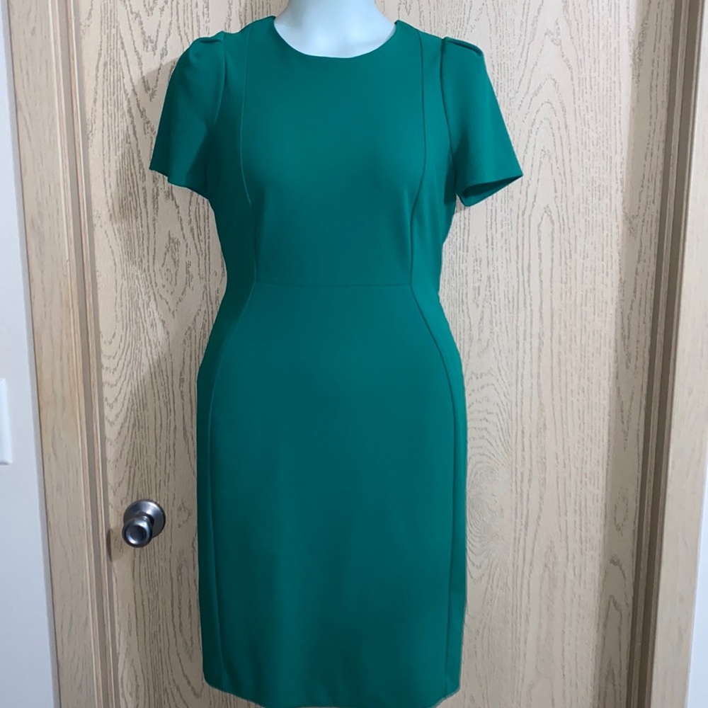 Calvin Klein size 12 green professional dress